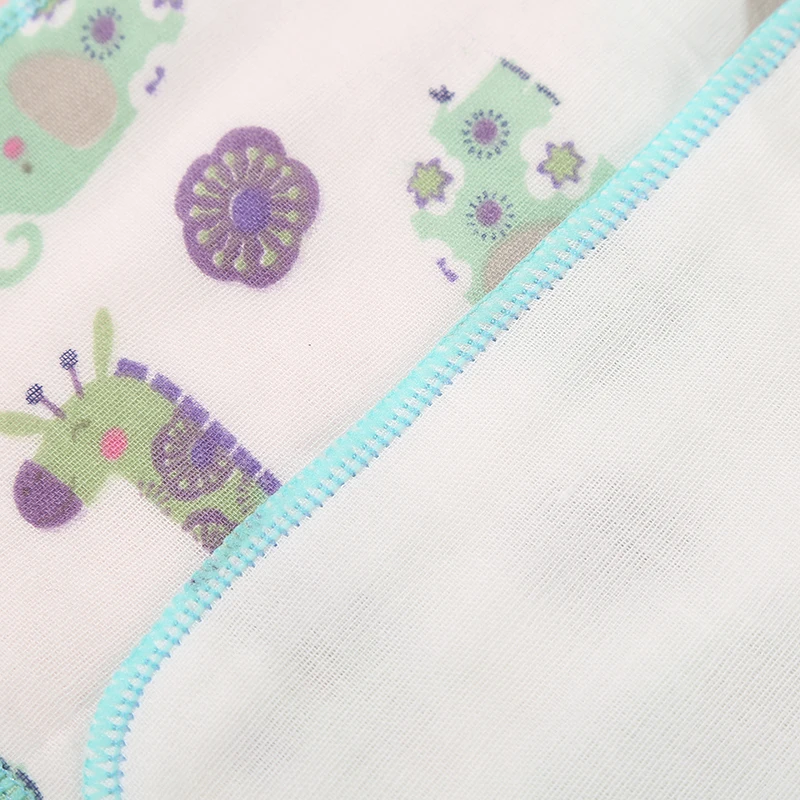 newborn babyHigh density cotton printed gauze handkerchief baby towel mouth water feeding 6 layer 30*30CM | Детская одежда и обувь