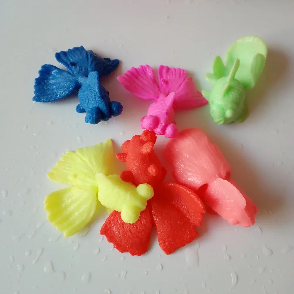 10 шт./лот многоцветные гели для почвы в форме золотой рыбы волшебные игрушки