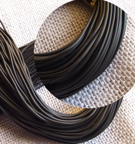 Цепочка Из Вощеной веревки для мужчин и женщин ожерелье-чокер черная кожаная