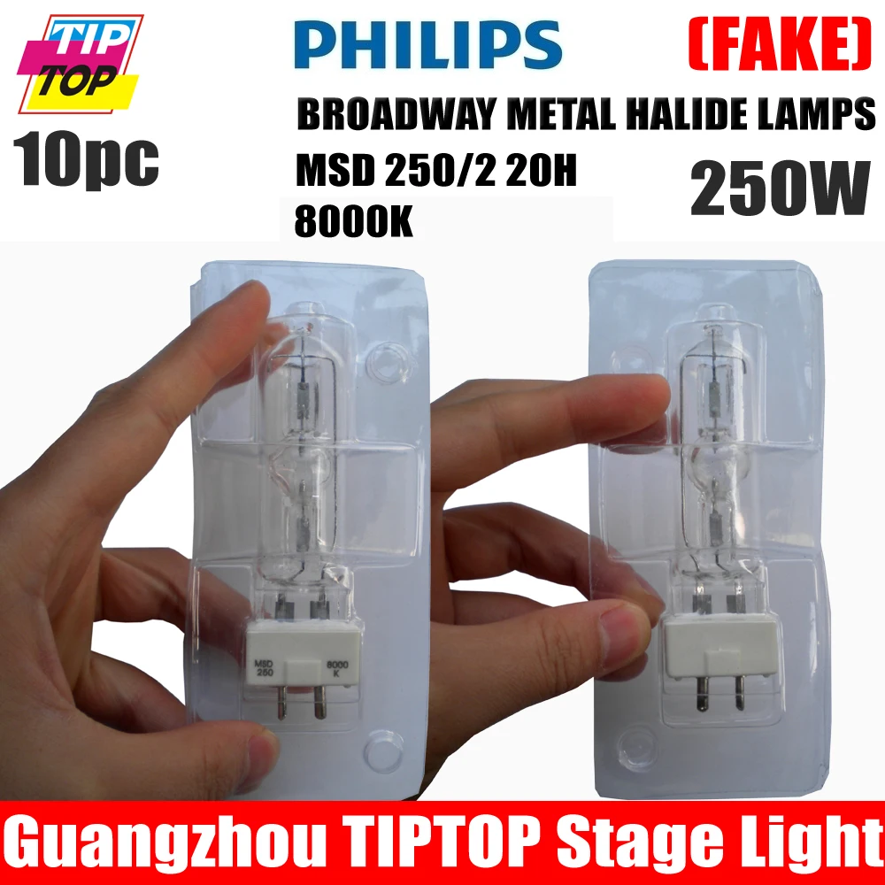 

Freeshipping 10XLOT China Made MSD 250/2 8000K Metal Halide MSD250/2 Bulb Lumens Light Output 17000 CRI 70 Projector Studio Lamp