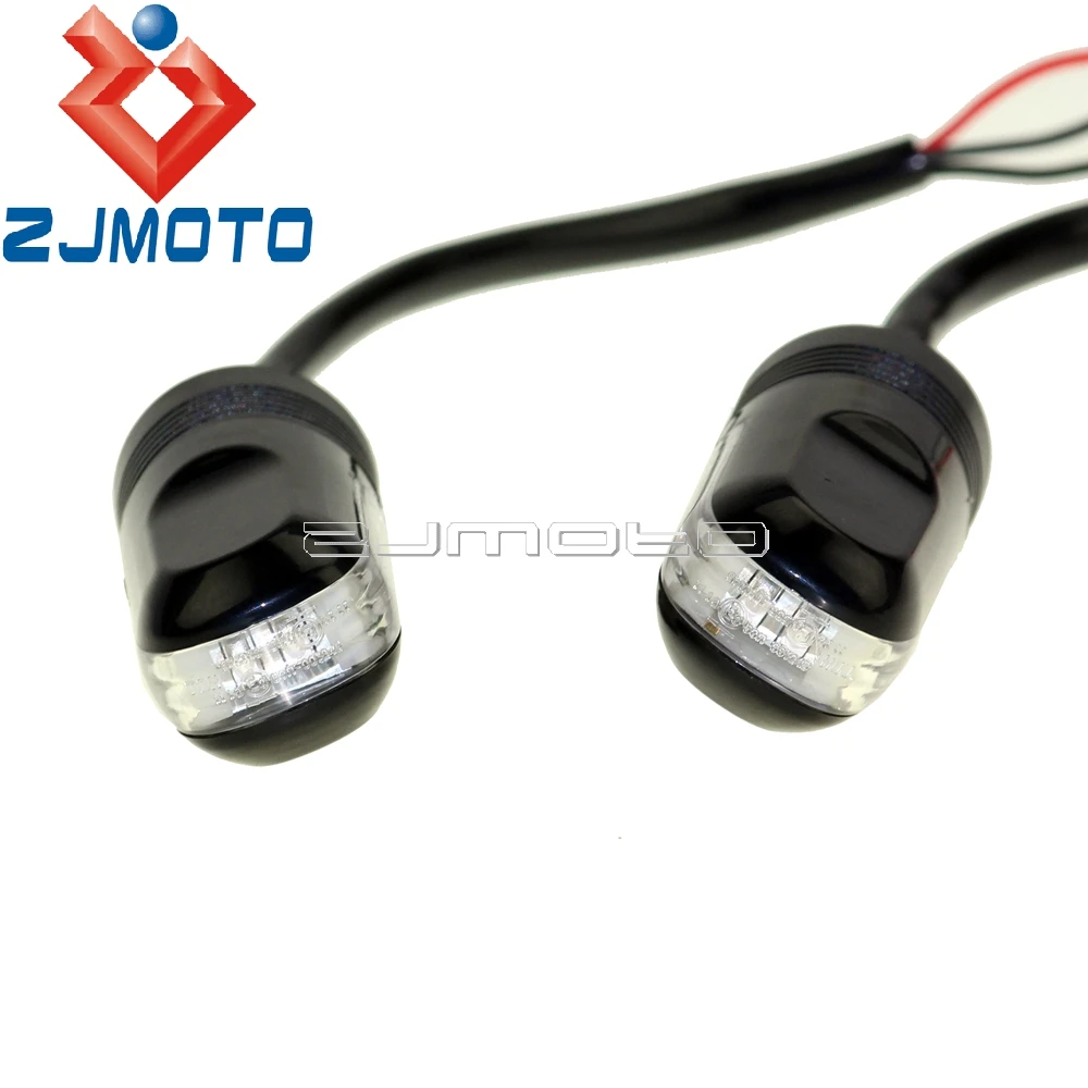 Мотоцикл 7/8 &quotРуль Светодиодные Сигнальные огни E Mark Бар Конец световые