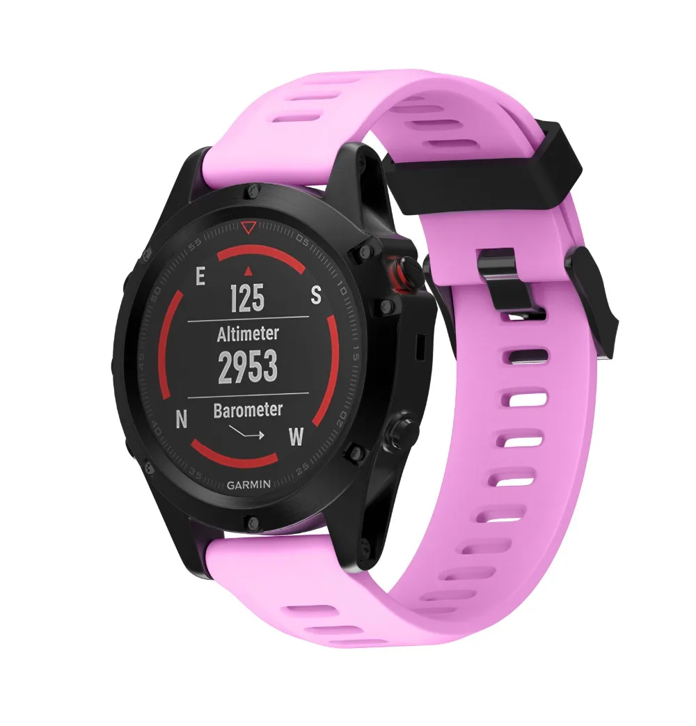 Силиконовый ремешок для часов Garmin Fenix 5X3 3HR для спорта на открытом воздухе силиконовый сменный Браслет для Garmin 26 мм ремешок