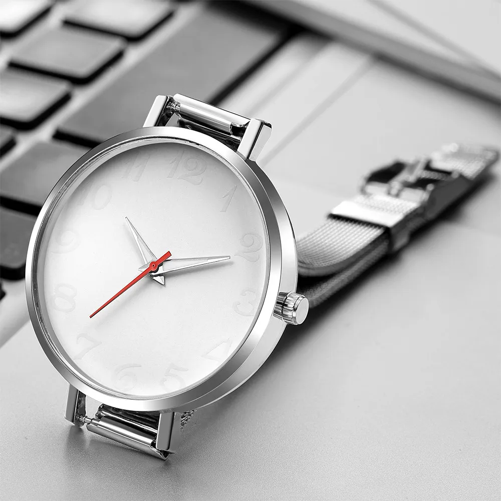 GEMIXI женские часы 2019 хит продаж мужские с сетчатым ремешком металлический чехол