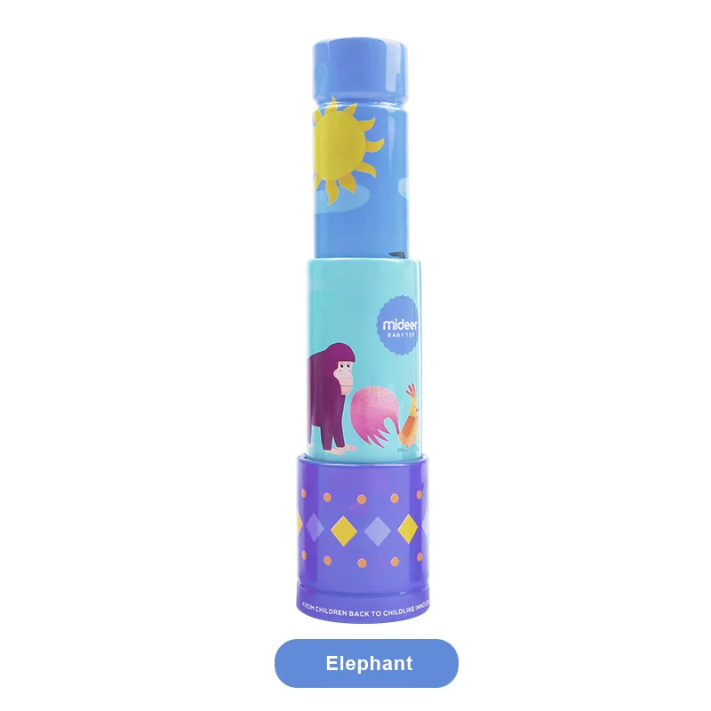 Elephant MiDeer мультфильм Мини Портативный оловянный телескоп обучающая научная игрушка для пеших прогулок и наблюдения за птицами Spyglass игрушки для детей подарок для детей - Цвет: Elephant