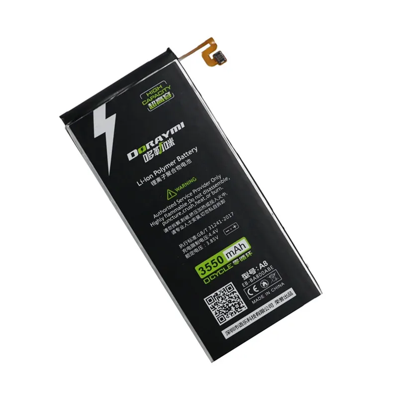 Оригинальный аккумулятор DORAYMI 3550 мАч для Samsung GALAXY A8 A8000 A800F A800YZ A800S сменные батареи