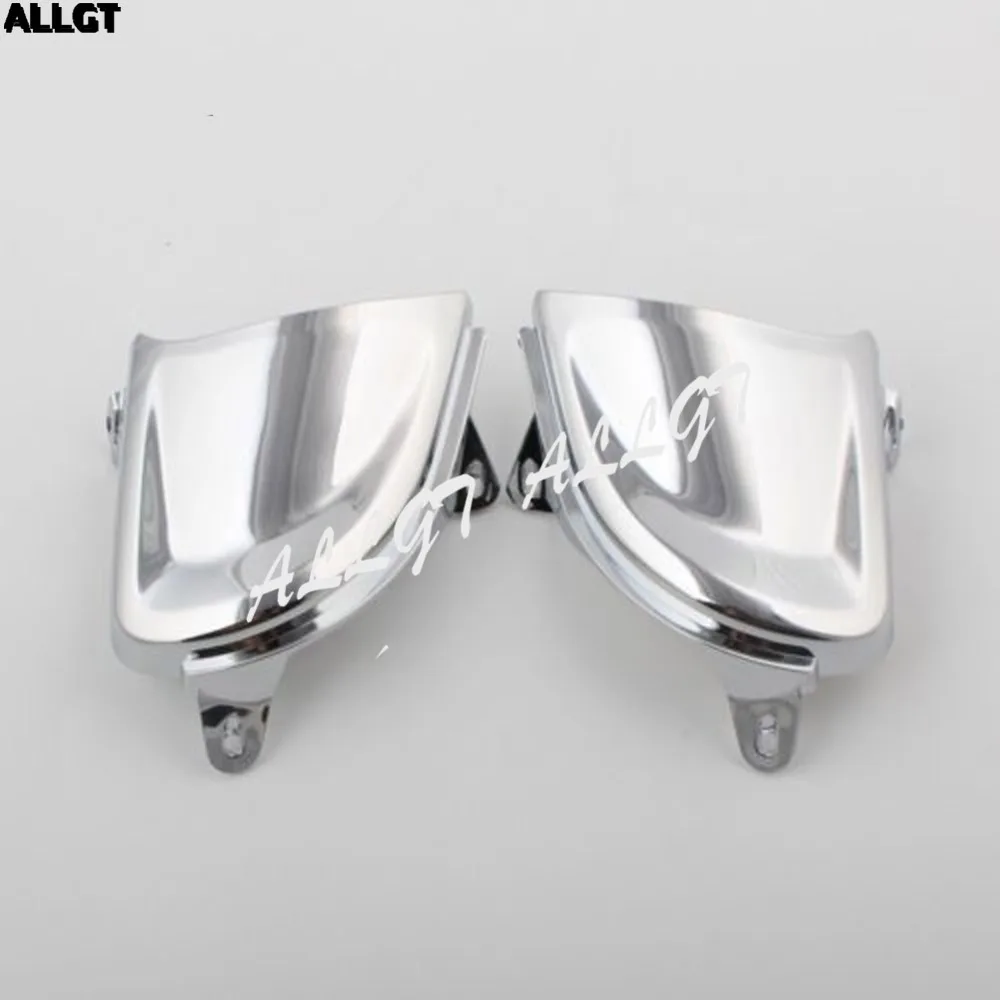 Передняя хромированная накладка на фару ALLGT подходит для Honda Gold Wing GL1800 2001 2002 2003 2004