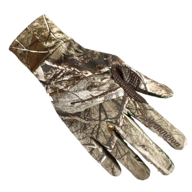 RTX Camo Новые уличные бионические камуфляжные перчатки, охотничьи камышовые камуфляжные перчатки, противоскользящие перчатки для рыбалки, стрельбы, эластичные перчатки с сенсорным экраном - Цвет: RTX Camo