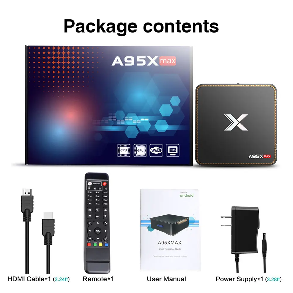 Smart TV Box A95X MAX X2 домашний медиаплеер 2 4G/5 GHz Dual Wifi 4K HDR Android 8 1 телеприставка поддержка