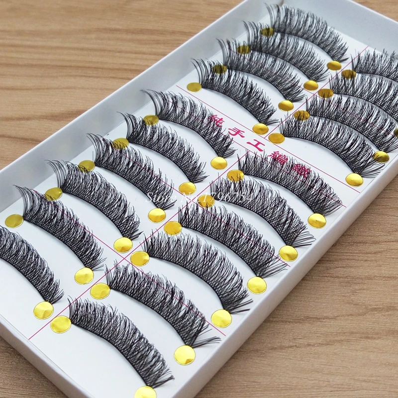 YOKPN 063 новые крестообразные праздничные ресницы ручной работы натуральные