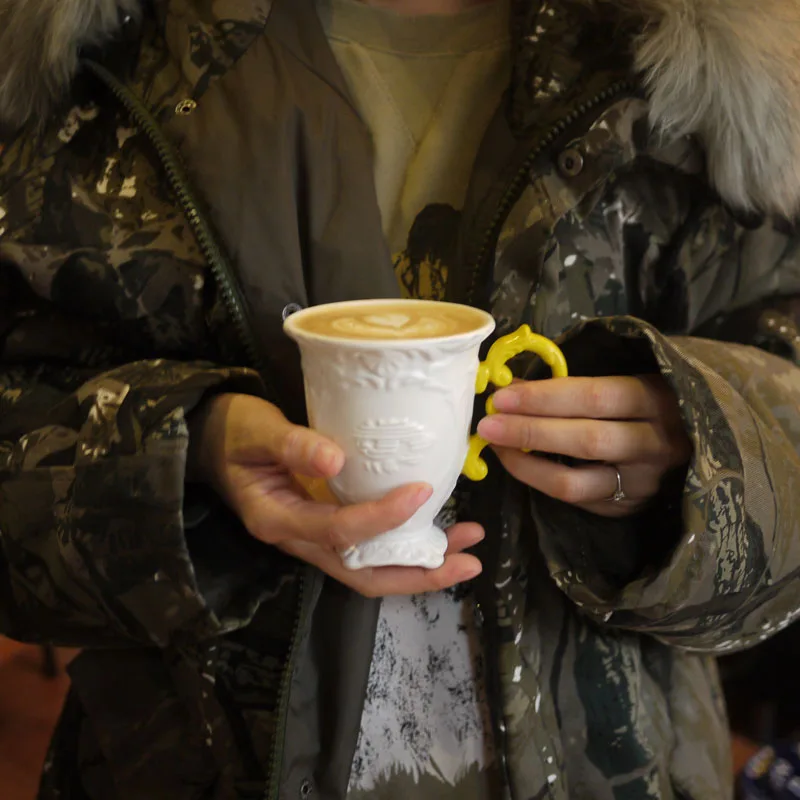 Италия барокко стиль керамическая кружка, чайная чашка/кофейная кружка свадебный подарок художественные украшения 1 шт./лот