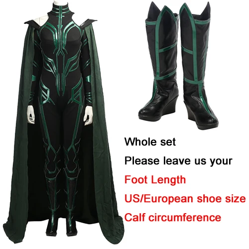 whole set Костюм хеллы для косплея Тор рагнанок костюмы на Хэллоуин для взрослых Женский костюм Тор рагнанок Хелла Косплей Комбинезон нарядный костюм - Цвет: whole set
