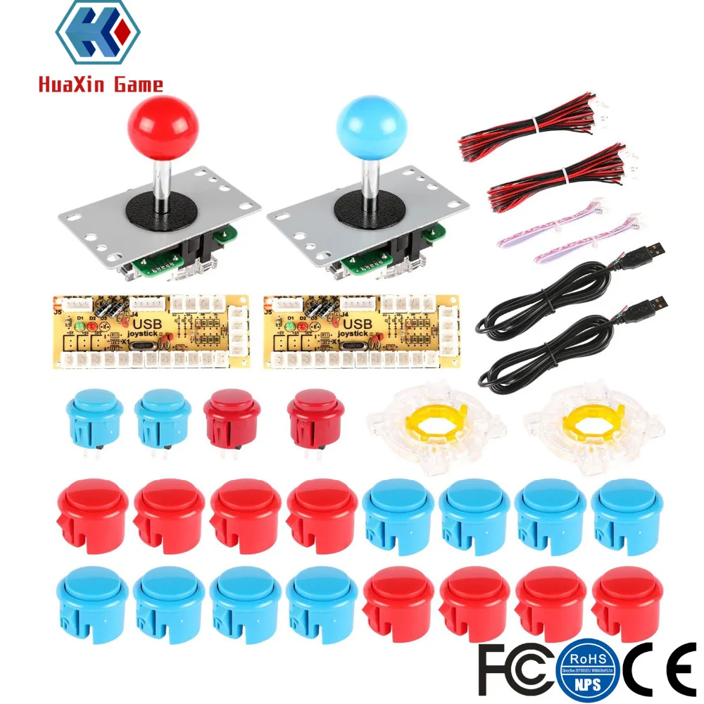 2 игрока аркадная игра DIY набор для джойстика/MAME/Raspberry Pi Zero Delay USB энкодер + кнопка