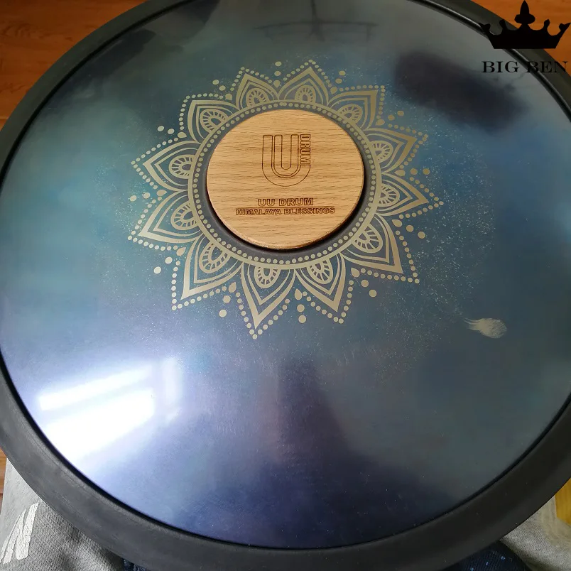Ручной работы hank drum HandPan 14 дюймов двойной тон язык уличный художественный барабан ручной ударный музыкальный инструмент барабан