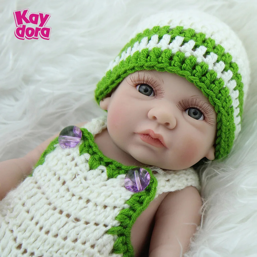 Реалистичные силиконовые мини Кукла Reborn 10 дюймов 28 см|realistic reborn|silicone reborn babiesreborn baby