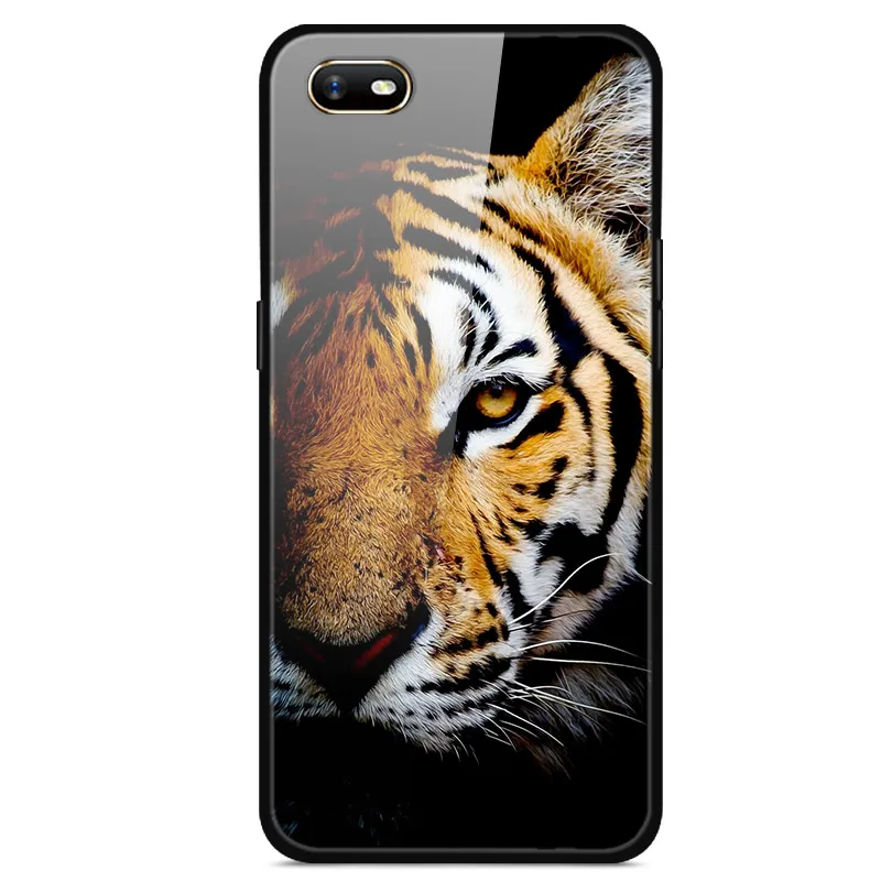 Для OPPO A1K чехол из закаленного стекла жесткий чехол для телефона для OPPO A1K чехол s Мягкий бампер для OPPOA1K A 1K CPH1923 чехол Роскошный - Цвет: 25