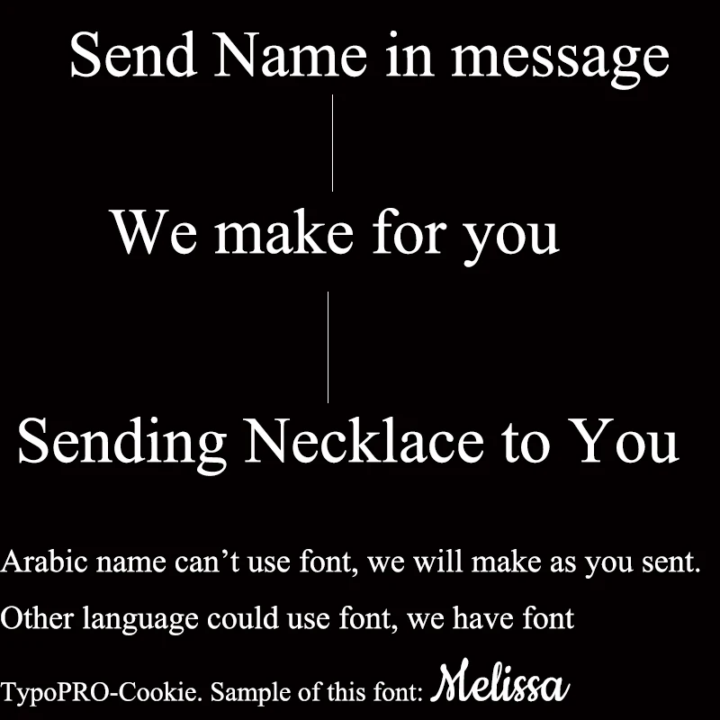 Ожерелье Nextvance из нержавеющей стали с именем ключа на заказ ожерелье