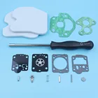 Карбюратор, отвертка для Ремонта Карбюратора, инструмент для регулировки для mccullake CS380 CS340 Redmax GZ380, сменный комплект прокладок воздушного фильтра для бензопилы