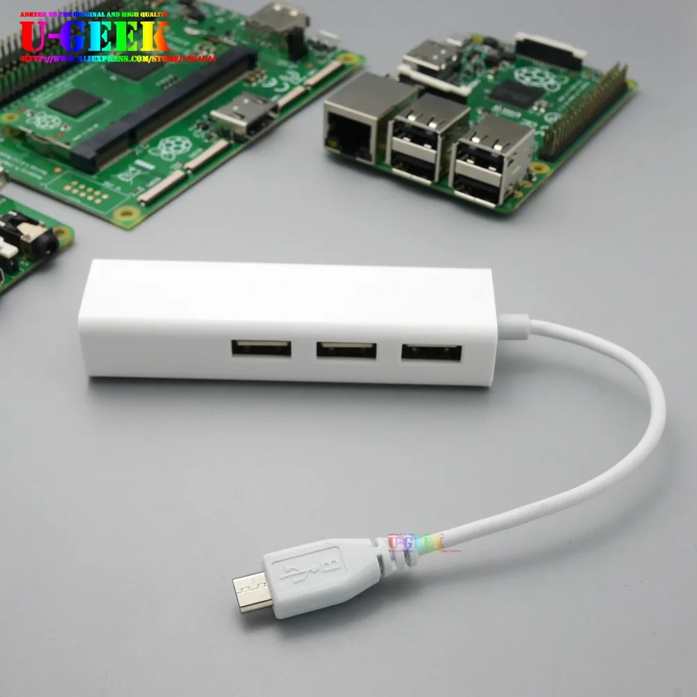 OTG 3  Micro usb- 10/100  RJ45 USB LAN   Android Mac Raspberry Pi Zero