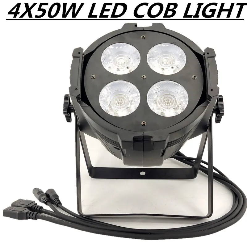 4X50W LED PAR light white/warm white COB DMX stage professional led wash 100% new | Лампы и освещение