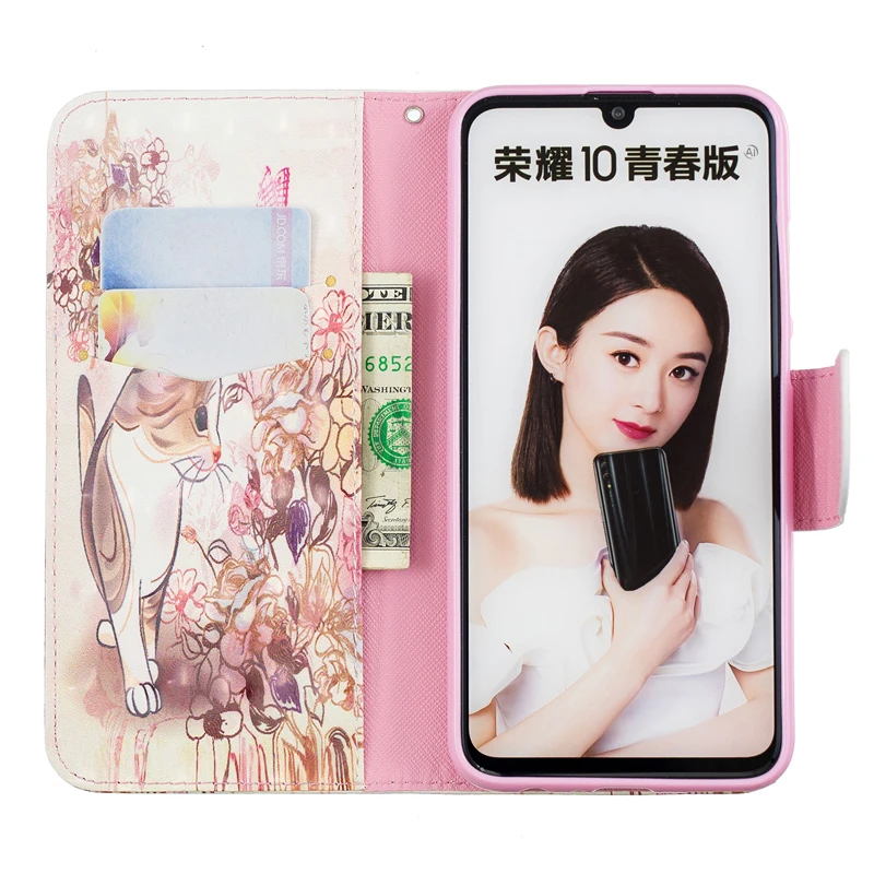 Модный кожаный чехол-книжка с бумажником в 3D стиле мягкий чехол для смартфона HUAWEI