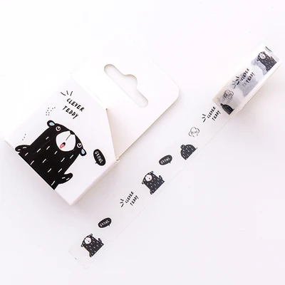 JD1368C 1 шт. 15 мм x 5 м милый мультфильм животных васи лента дети diy Украшение дневника Маскировочная лента kawaii канцелярские принадлежности Скрапбукинг инструменты - Цвет: JD1368C