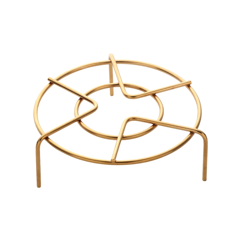 Gold-1pc 1 шт. Пароварка Из Нержавеющей Стали продуктовый прилавок, пароварка для хлеба, рыбы, инструменты для яиц, удерживающая тарелка для варки пищи, кухонной утвари - Цвет: Gold-1pc