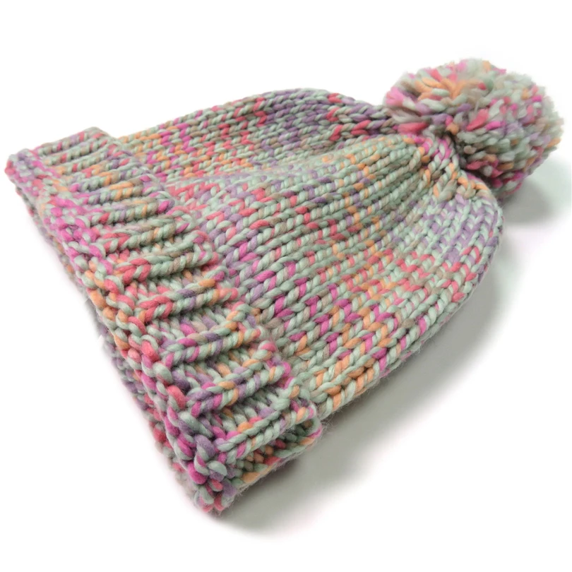 шапка женская Трикотажные Зимнюю Шапку Для Женщин Помпоном Мяч Симпатичные