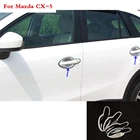 Для Mazda CX-5 CX5 2013 2014 2015 2016 крышка кузова автомобиля Детектор защиты отделка ABS хром внешняя чаша палка лампа рамка 8 шт