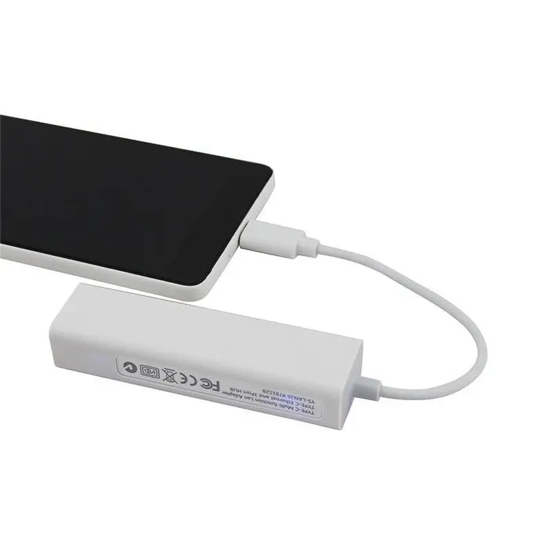 Адаптер Type-C USB-C концентратор 4в1 3 1 до USB3.0 RJ45 Ethernet порт для Macbook | Электроника