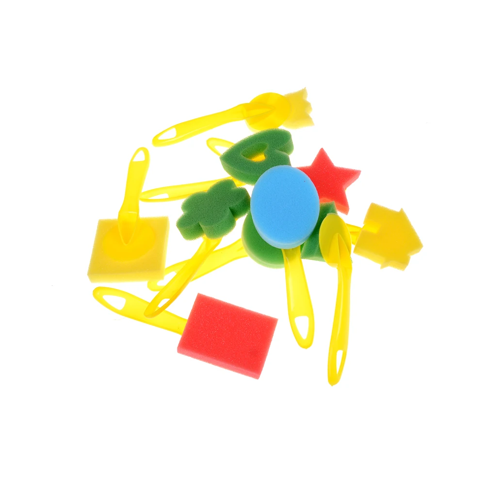 1 шт. детская губка для рисования с ручкой | Игрушки и хобби