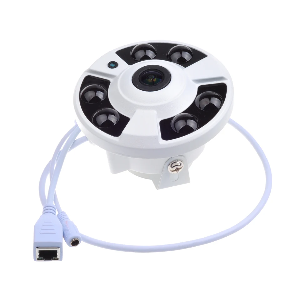 

GADINAN H.265 H.264 1080P 5MP 1.7mm Lens Fish Eye 6pcs Powerful Array Panoramic IP Camera Onvif 2.0 Motion Detector XMeye P2P