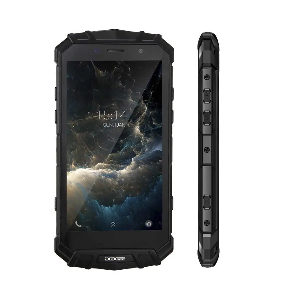 Black DOOGEE S60 IP68 Водонепроницаемый 4G смартфон Helio P25 Octa Core 6 Гб 64 Гб 5," Android 7,0 5580 мА/ч, 21.0MP Беспроводной Быстрая зарядка для мобильного телефона - Цвет: Black