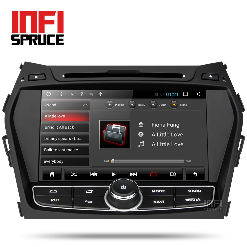 Android 8 1 автомобильный dvd для hyundai Santa Fe/ix45 2013 2014 с 2 + 32G Радио Стерео gps навигация din