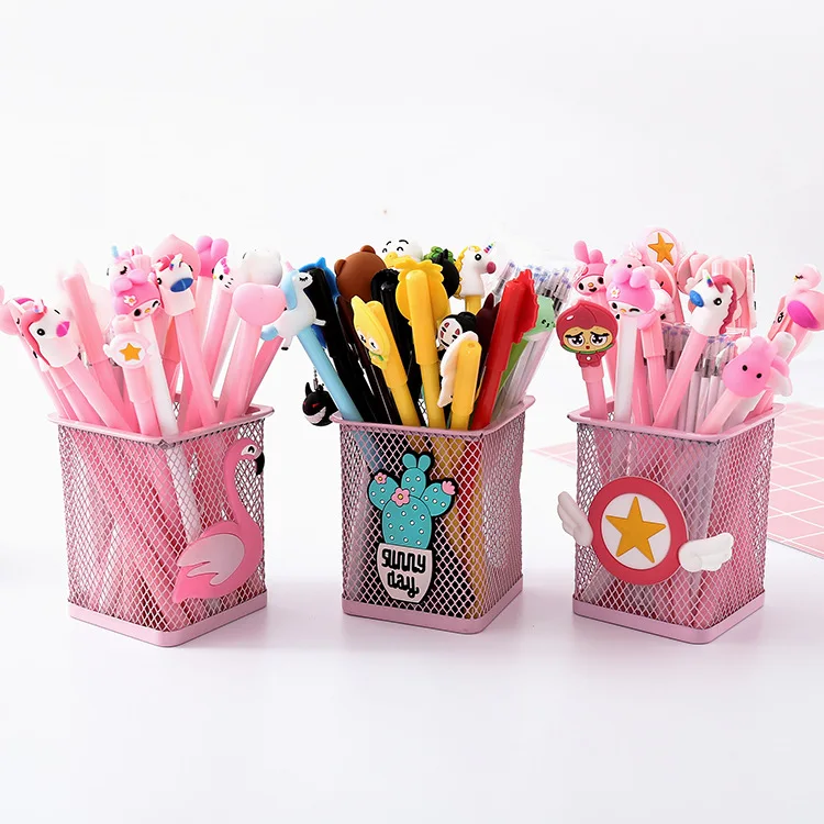 20 шт./компл. гелевая ручка с заправкой Kawaii caneta необычные ручки единорогом papelaria kalem