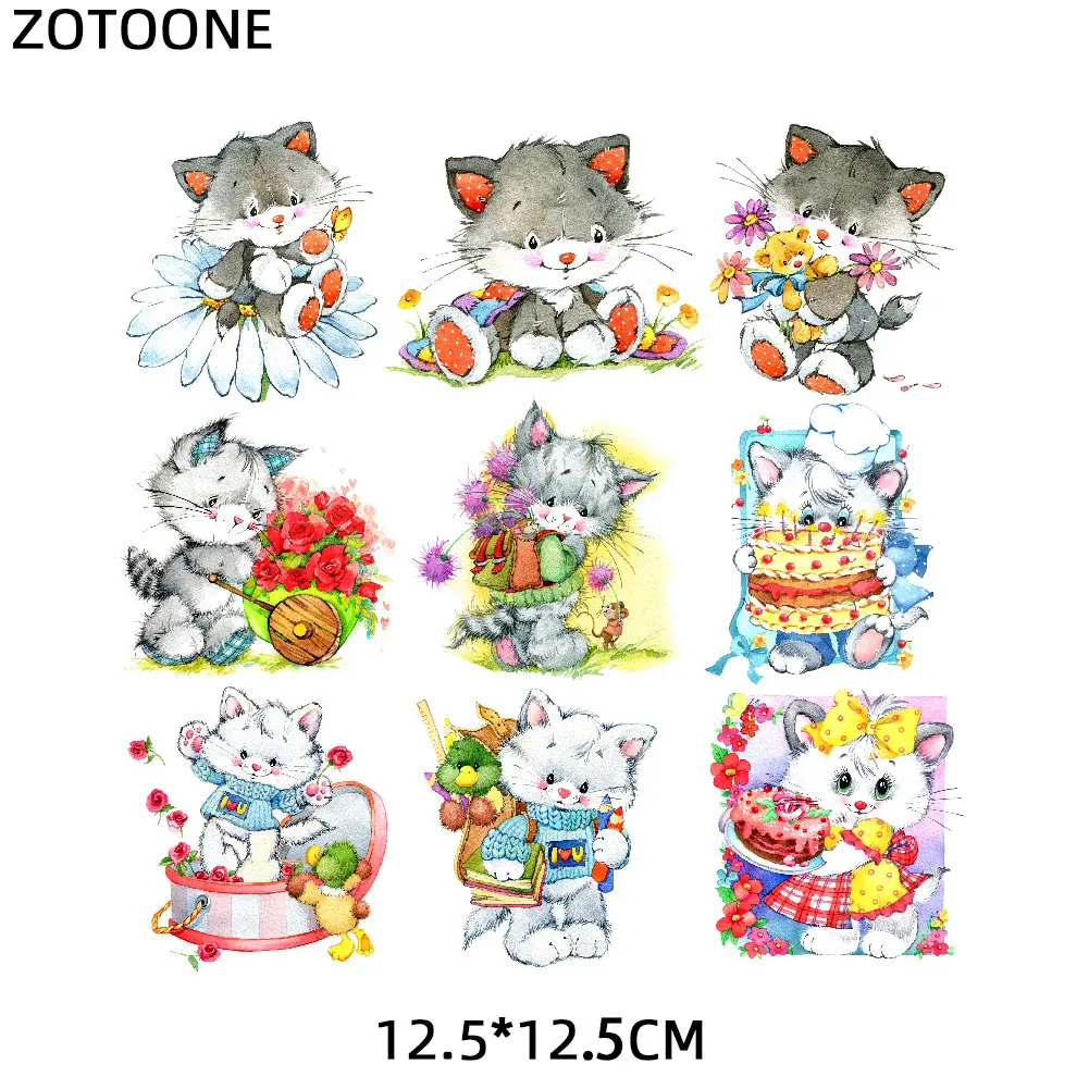 Белый ZOTOONE странные вещи, Мультяшные милые животные, железные нашивки для детей, футболка, сделай сам, нашивки, наклейки, теплопередача для одежды G - Цвет: Белый