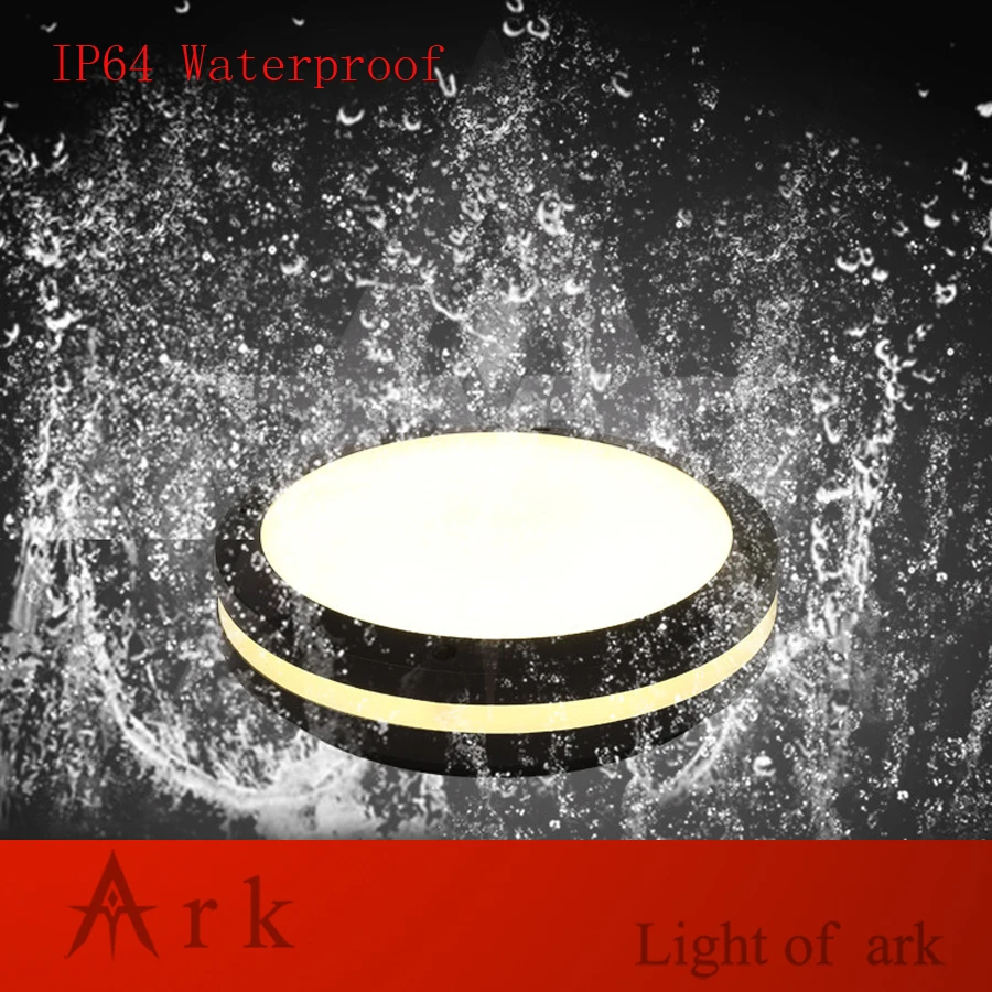 Современный потолочный светодиодный светильник диаметром 30 см с алюминиевым