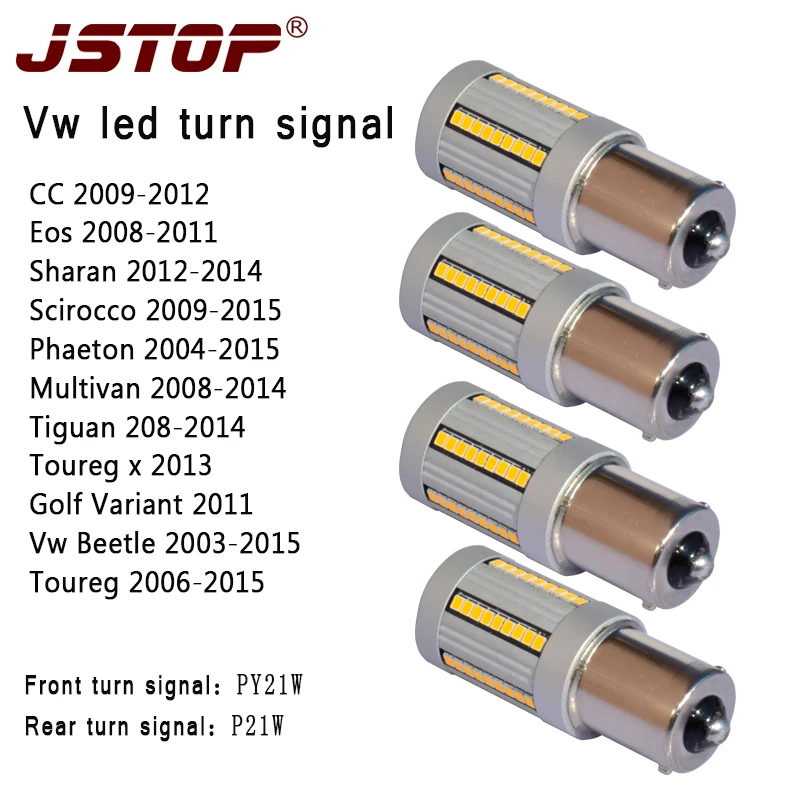СВЕТОДИОДНЫЕ указатели поворота JSTOP 4 шт./компл. для гольфа 12 В P21W BAU15S PY21W canubs