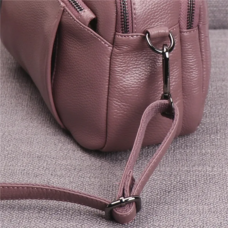 Casual Brand Luxury Women Real Cowhide Leather Handbags Zipper Clutch Crossbody Bag Ladies Messenger Shoulder High Quality | Багаж и сумки