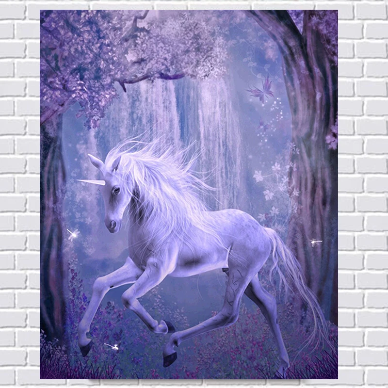 Набор для алмазной живописи сделай сам детская игрушка Лошадь сливы Единорог