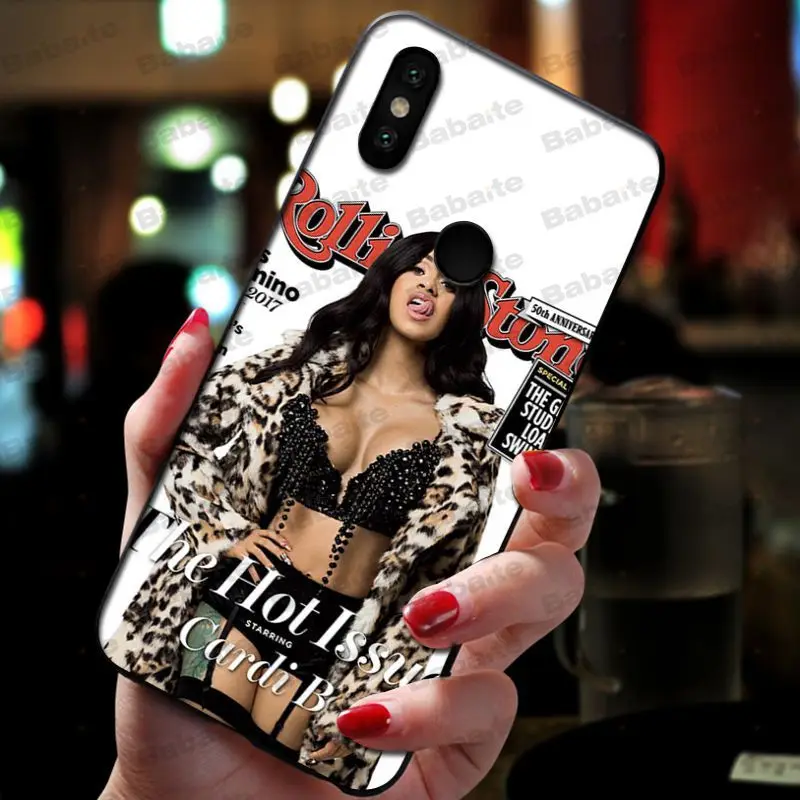 Babaite модный Nova Cardi B язык Тонкий силиконовый чехол для телефона xiaomi mi 8se 6 mi8lite note2 note3