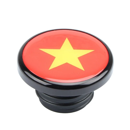 Vietnam Мотоциклетный топливный бак, газовая крышка, американский флаг, правый Бензобак с вентиляцией, колпачок s на заказ для Harley Touring Road King Dyna Softail 883 1200 - Цвет: Vietnam