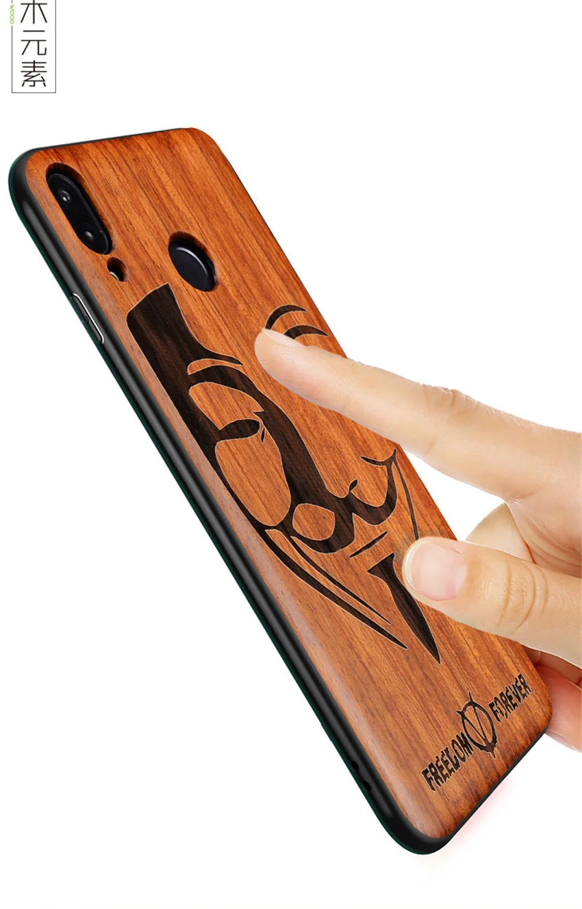 Новинка, чехол для huawei Honor 8x, тонкая деревянная задняя крышка, TPU бампер, чехол для huawei Honor 8x, чехол для телефона s Honor-8x