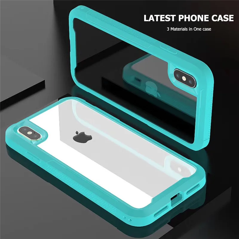 IPhone11Promax 6 8 7 Plus x xr xsmax Передняя и задняя 360 Полностью прозрачная кристальная защита