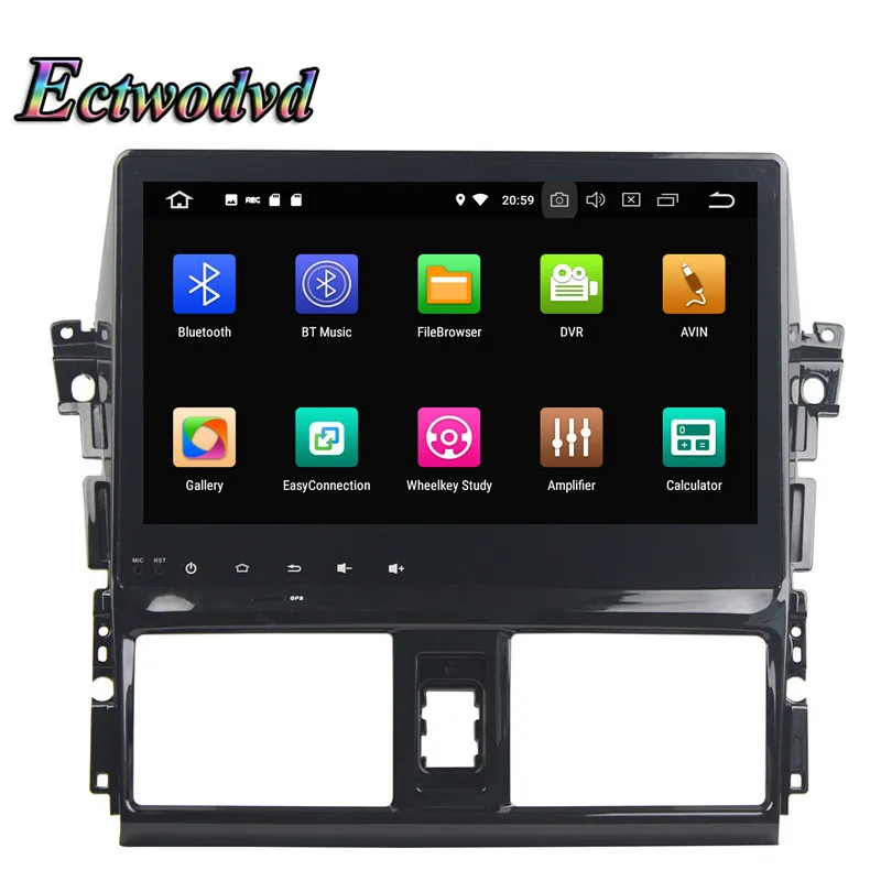 Ectwodvd Octa Core 4G Android 8 0/quad core 1 Автомобильный мультимедийный dvd плеер для Toyota VIOS/YARIS 2013