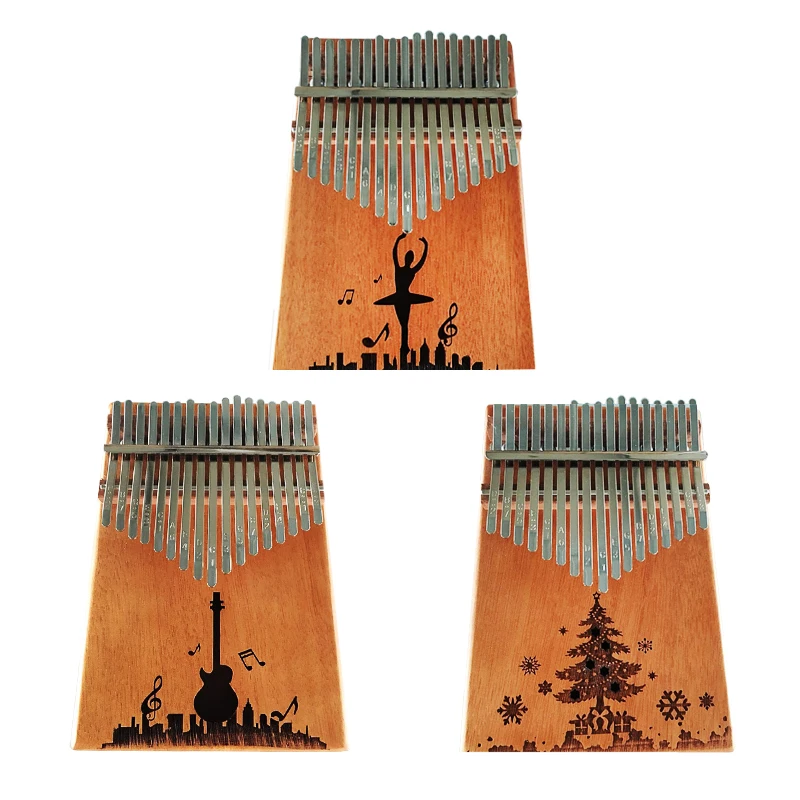 

Kalimba 17 Keys Kalimba African solid Mahogany Acacia Thumb Finger Piano Musical Instrument For Christmas Gift KB28