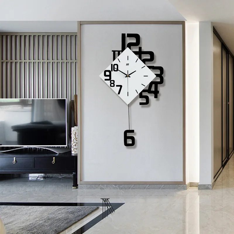 Swing Nordic Clock Modern Design Living Room Wall Clocks Home European Decor Creative Simple Large Watch Quartz|Настенные часы| |