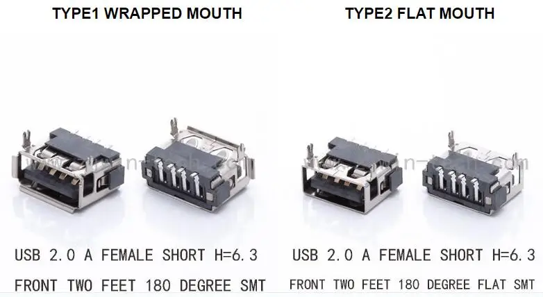 10 шт. разъем для зарядки USB 2 0 AF гнездовой (короткий корпус) 4 контактный 180 градусов