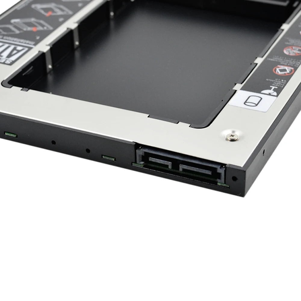 Алюминий SATA 3 0 2nd HDD Caddy 9 5 мм 2 &quotSSD чехол Корпус для жесткого диска Dell E5400 E6400 E6410 E6500