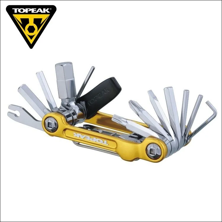 TOPEAK TT2536 многофункциональный инструмент для ремонта велосипеда портативный мини-комбинированный набор инструментов для велосипеда разборный комплект Ремонтное оборудование - Цвет: Цвет: желтый