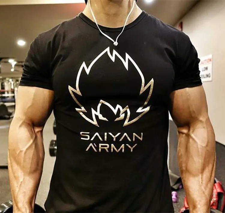 Аниме Драконий жемчуг Супер saiyan сын Гоку Вегета футболки для мужчин Фитнес